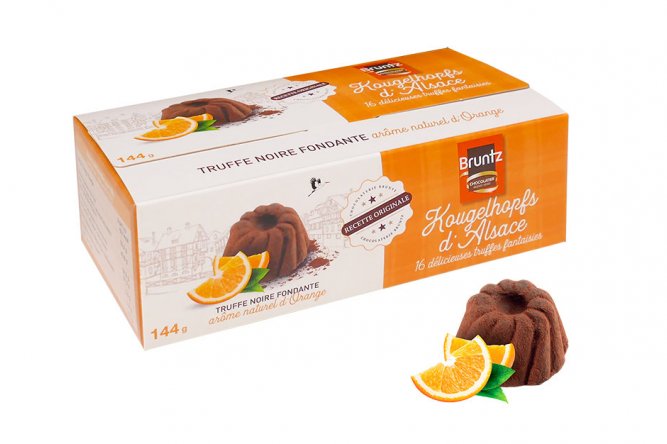Truffes Kougelhopfs chocolat noir arôme naturel d'orange
